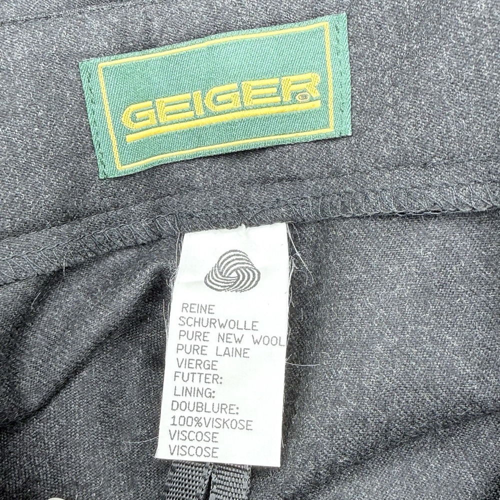 NWT Geiger Collections Black Wool Pleated Shorts Culottes Austria Women's 8 $230 - Picture 8 of 14